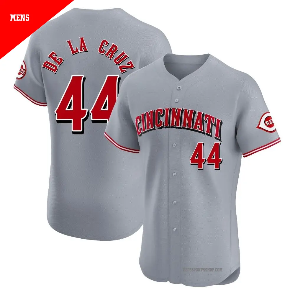 Women's #44 Elly De La Cruz Cincinnati Reds Black Replica 2023 City Connect  Jersey