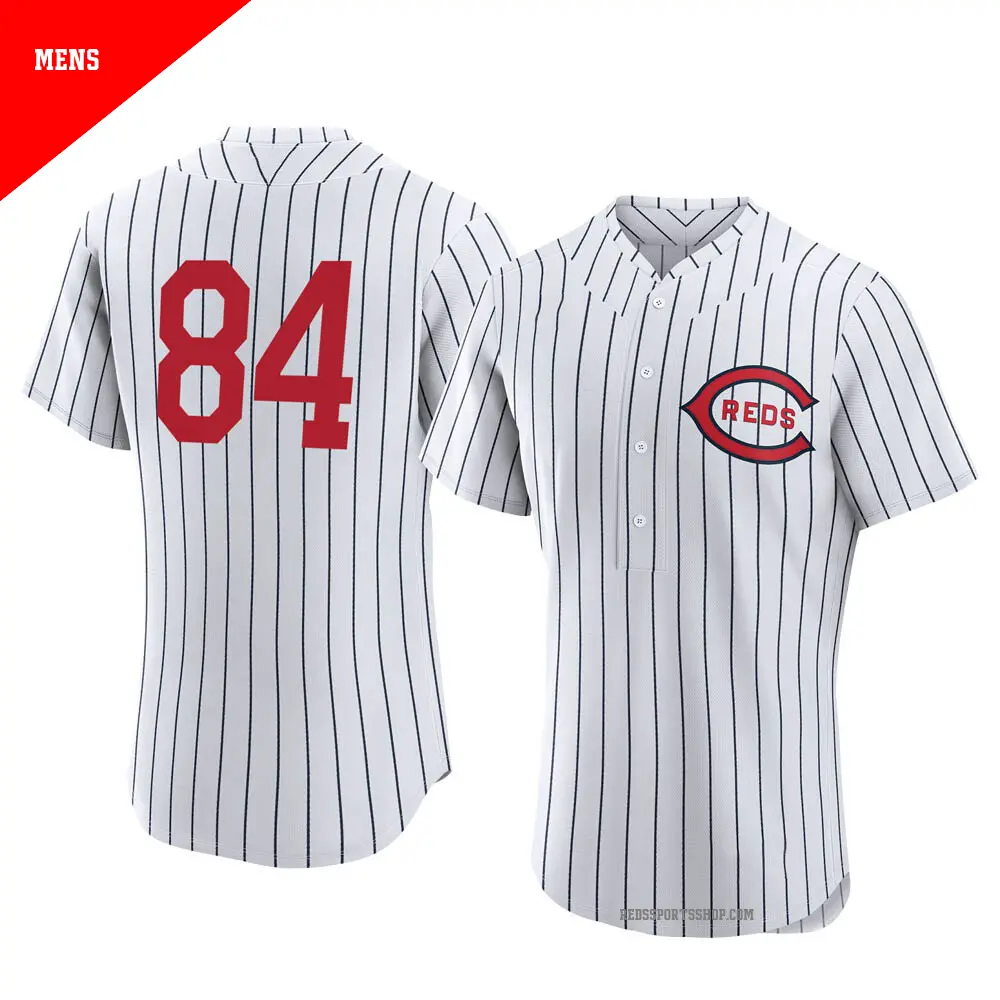 Men's ＃84 Jared Solomon Cincinnati Reds White Authentic 2022 Field Of Dreams Jersey