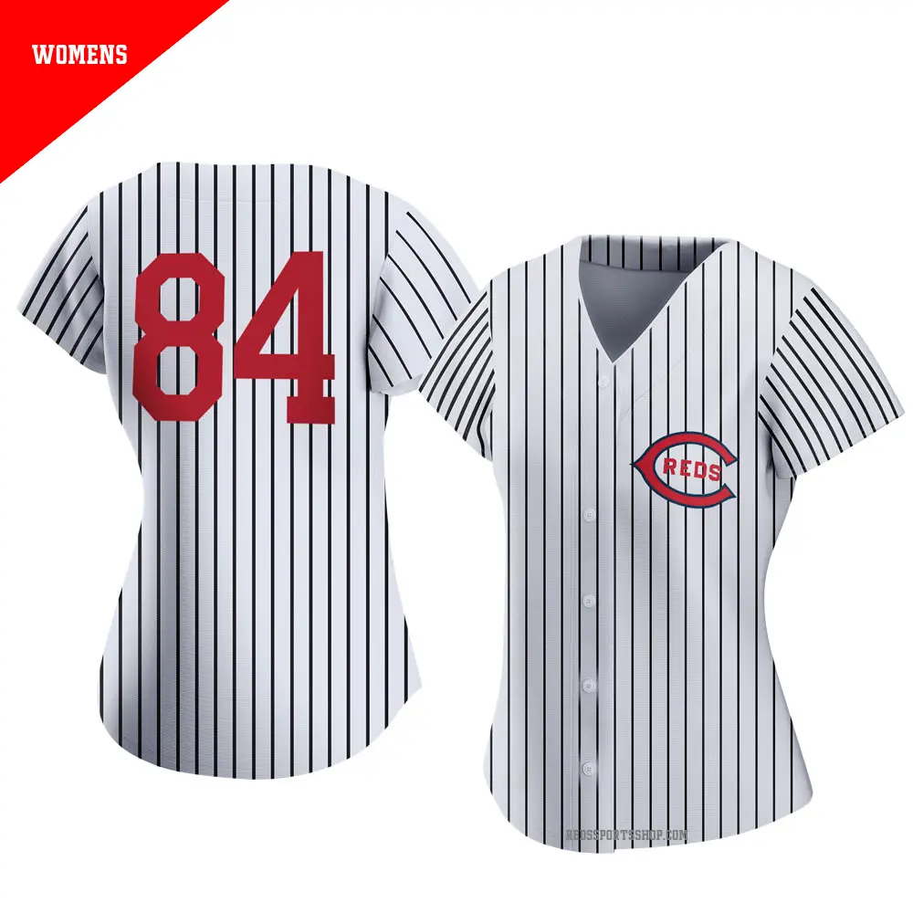 Women's ＃84 Jared Solomon Cincinnati Reds White Authentic 2022 Field Of Dreams Jersey